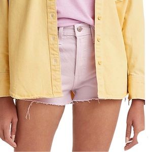 NWT Levi’s 501 High Rise Denim Shorts Washed Lilac Sizes 28, 30, 31